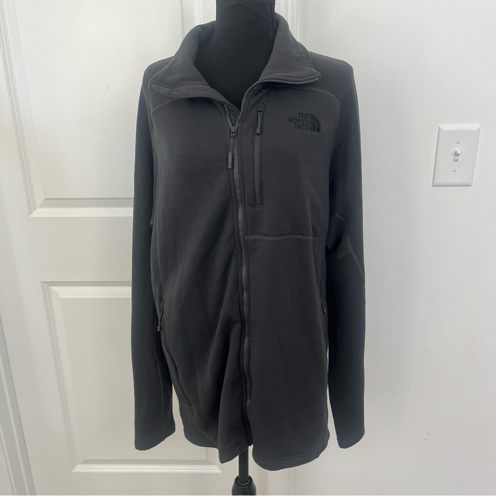 The North Face Men’s Full Zip Polartec Jack Sz XL Gray Chest Pocket